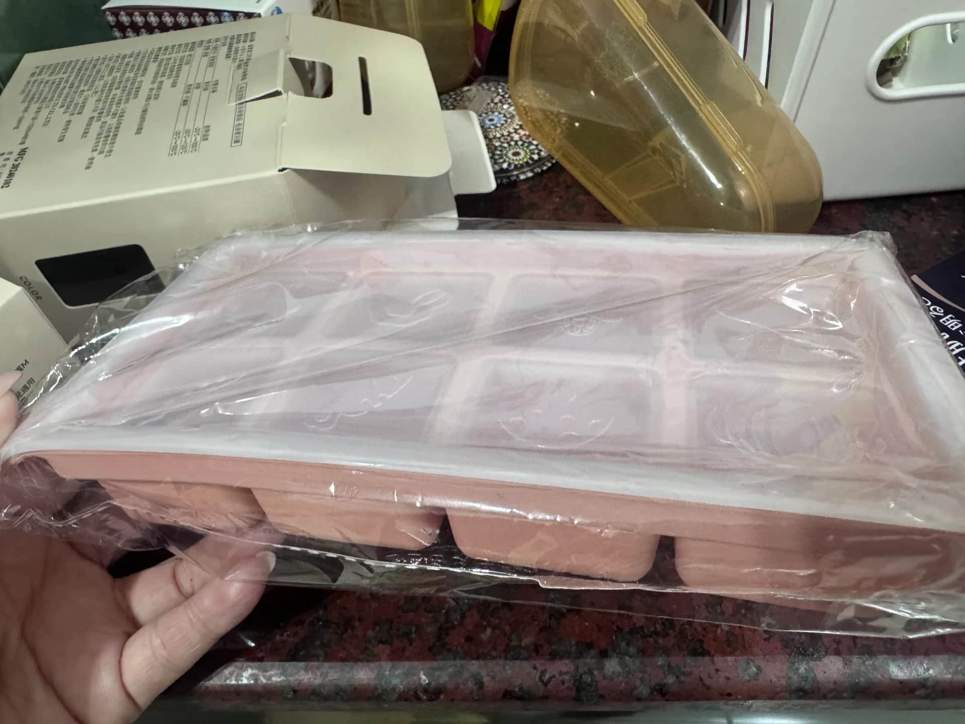矽膠製冰盒附蓋 副食品 冷凍 單組