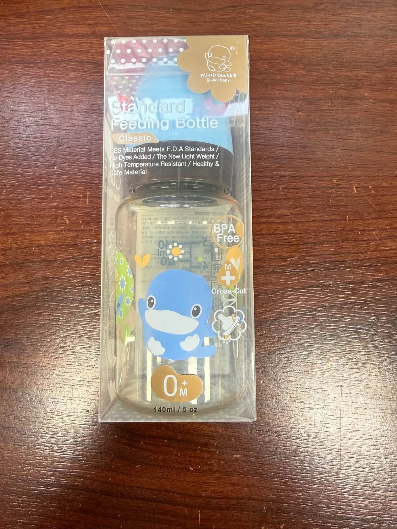 KU-KU Duckbill 酷咕鴨 PES標準口徑奶瓶 140ml 單入