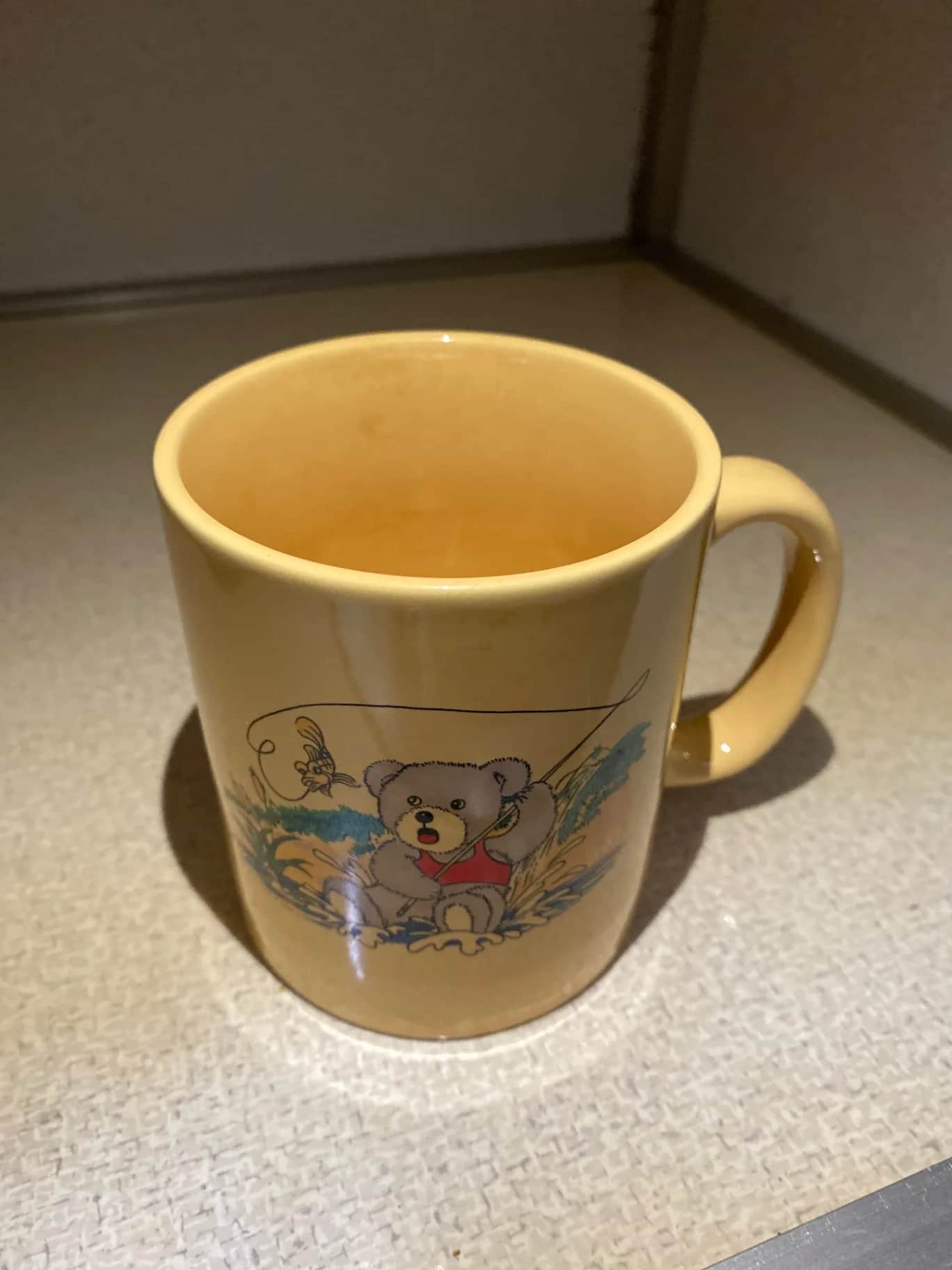 可愛小熊圖案陶瓷馬克杯 4入組