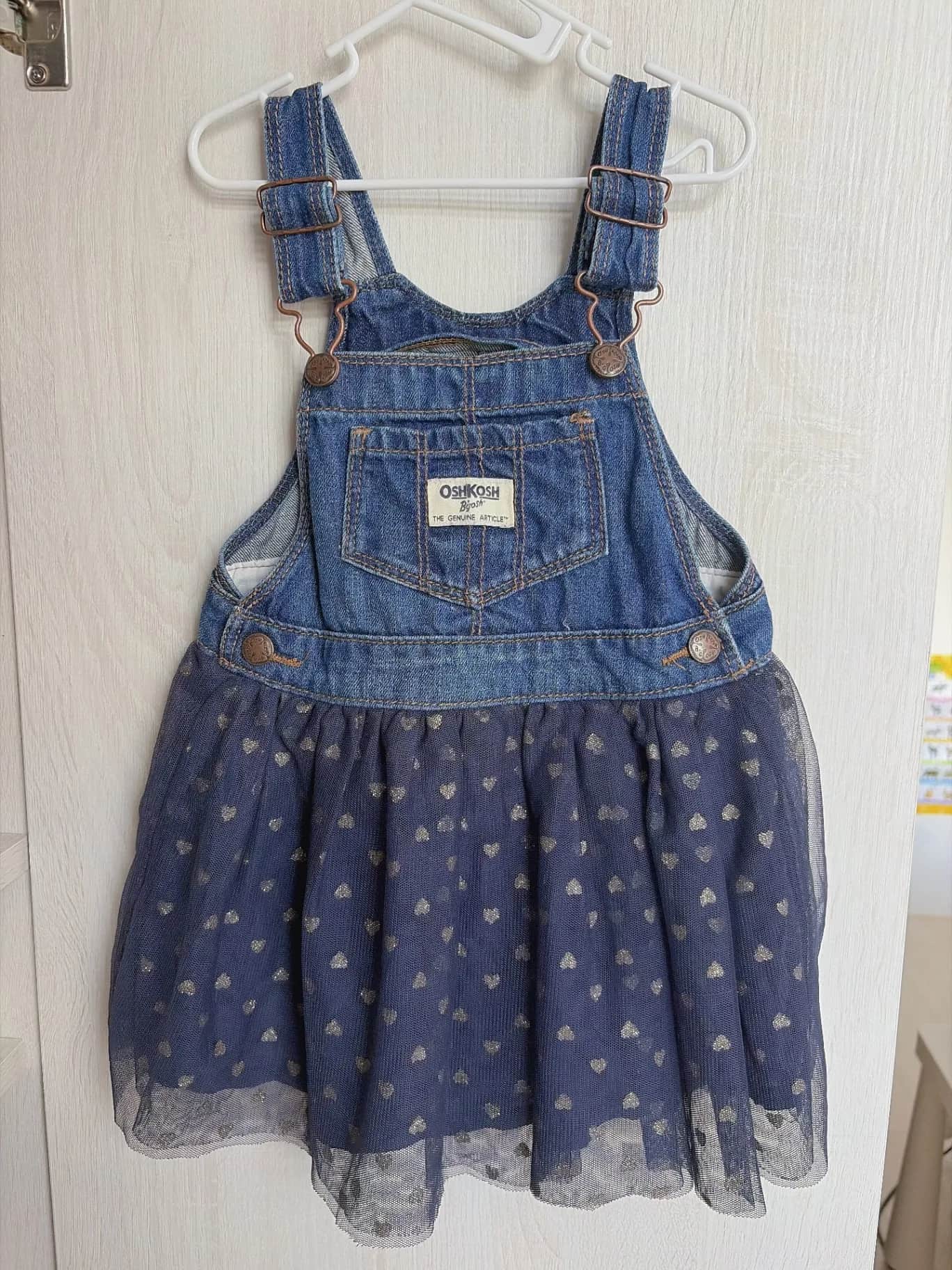 OshKosh B'gosh 女童牛仔吊帶紗裙 1件